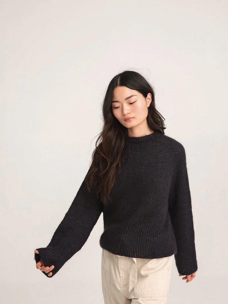 Franky Pullover - Alpakka Silke Mohair | zart und weich mit seidigem Fall