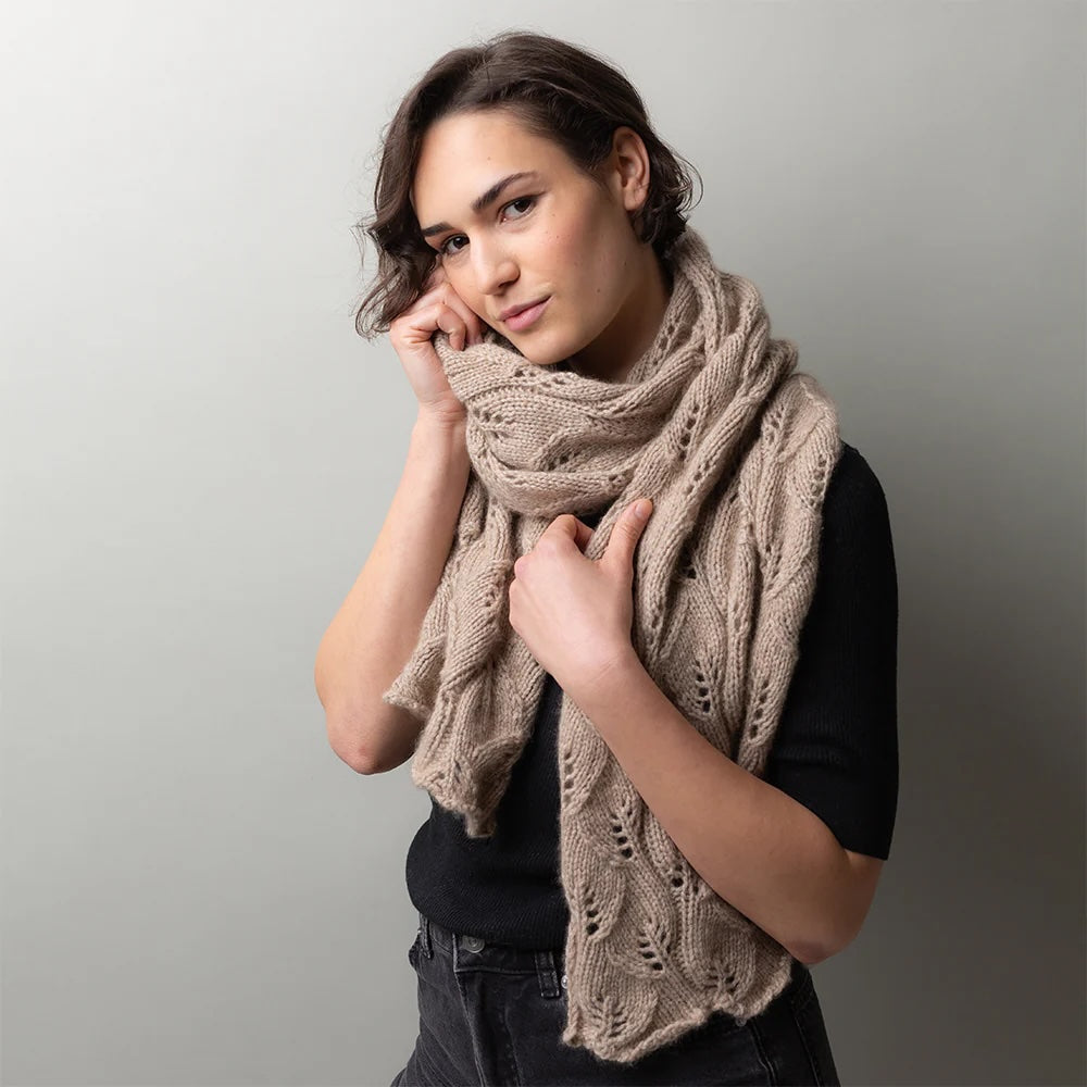 Whirling Leaves Shawl | delicate and soft from Cashmere Delizia by Pascuali