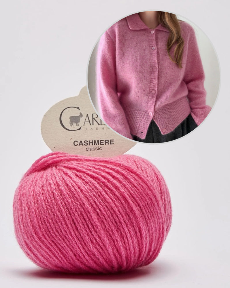 Charlie Cardigan | Extrêmement doux en Classic Cashmere de Cardiff