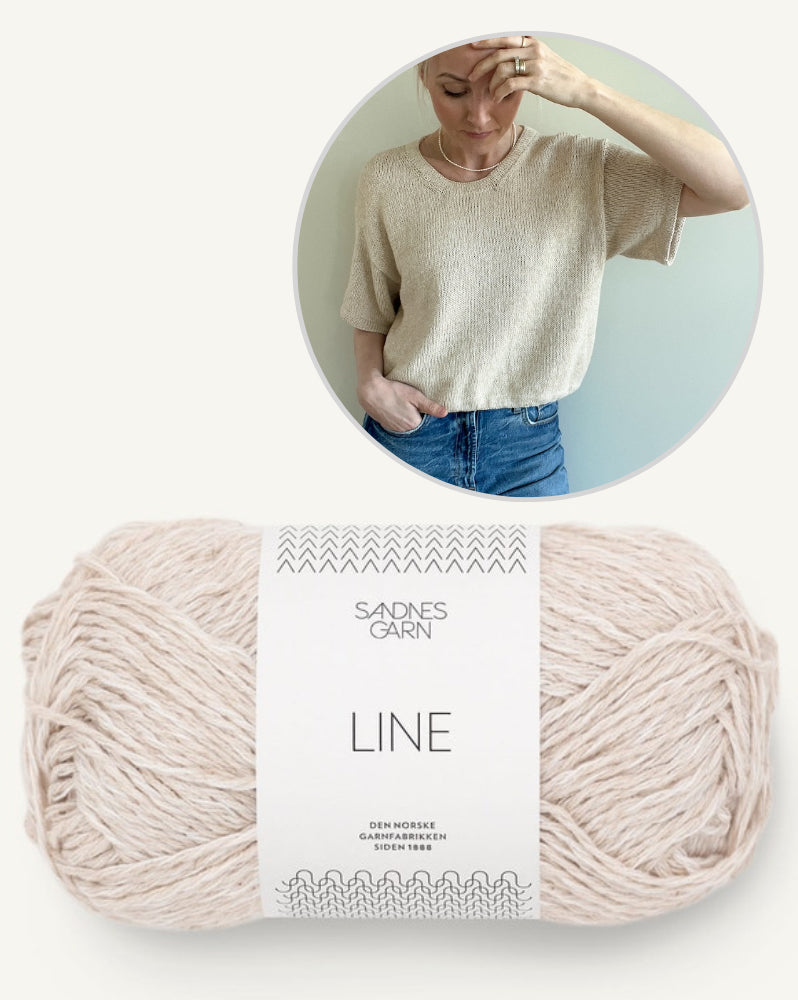 Ecru Tee | simple and beautiful with Mandarin Naturell from Sandnes Garn