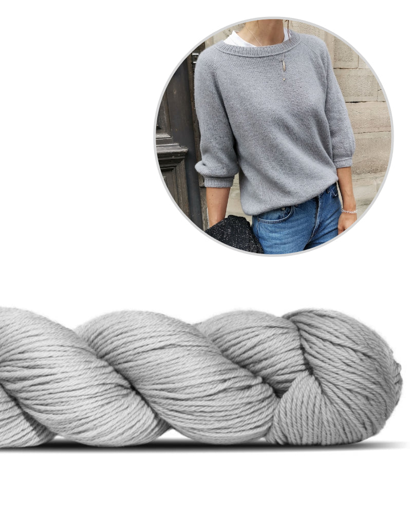 Freestyle Sweater | Basic sweater with Cheeky Merino Joy from Rosy Green Wool