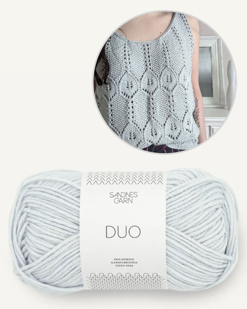 Galice Top | un motif baroque et romantique de Sandnes Garn
