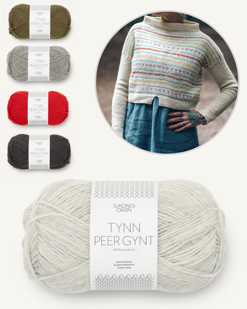 Heartstring Sweater von Andrea Mowry mit Tynn Peer Gynt von Sandnes Garn 10