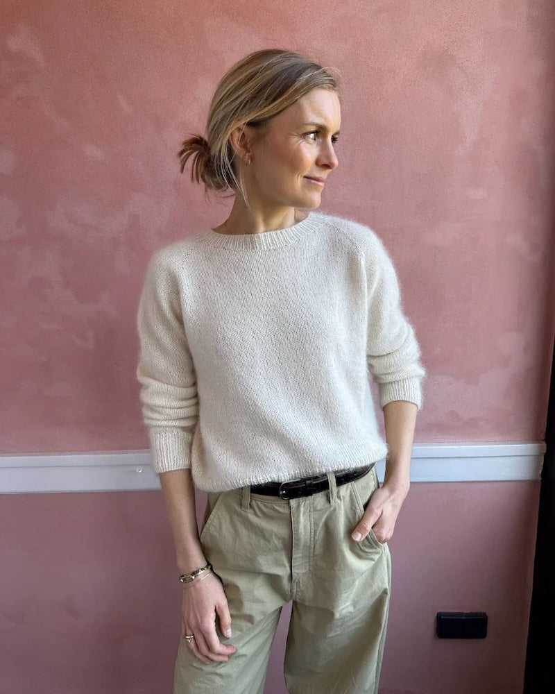 Kein Schnickschnack Pullover | lässiger Klassiker aus Sunday und Primo Tynn Silk Mohair von Sandnes Garn