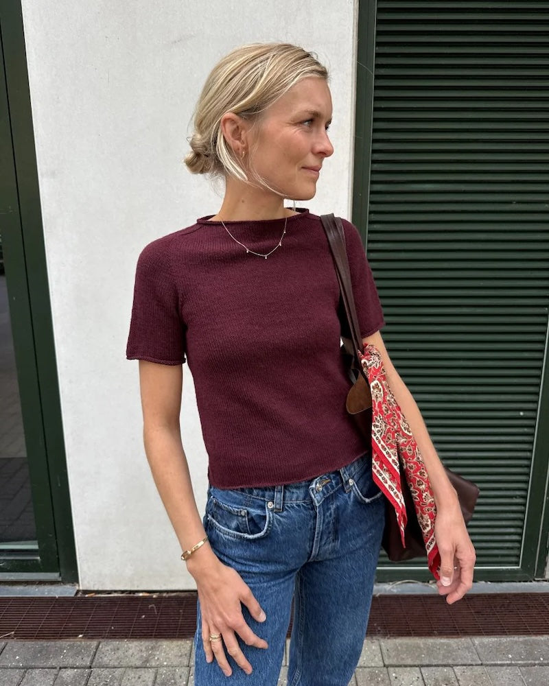 Ivy Tee - Baumwolle Leinen | körpernah und kühlend aus Tynn Line von Sandnes Garn