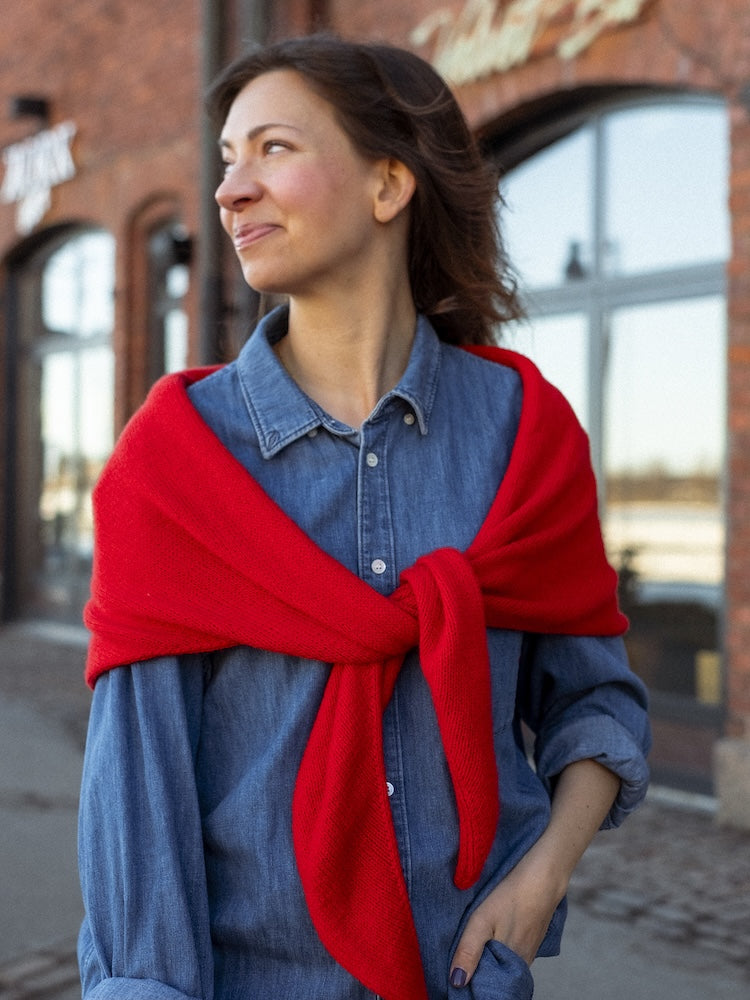 One More Row Scarf | super einfach aus Cashmere von Sandnes Garn