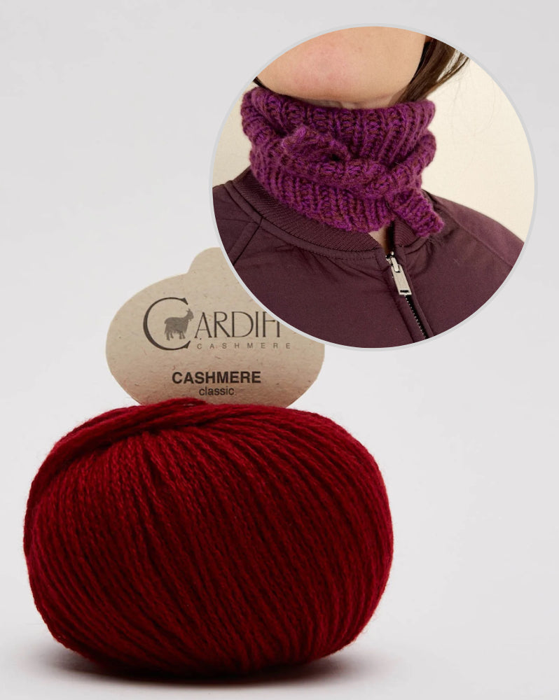 Foulard Margaux | Beau foulard en cachemire de Cardiff en cachemire classique