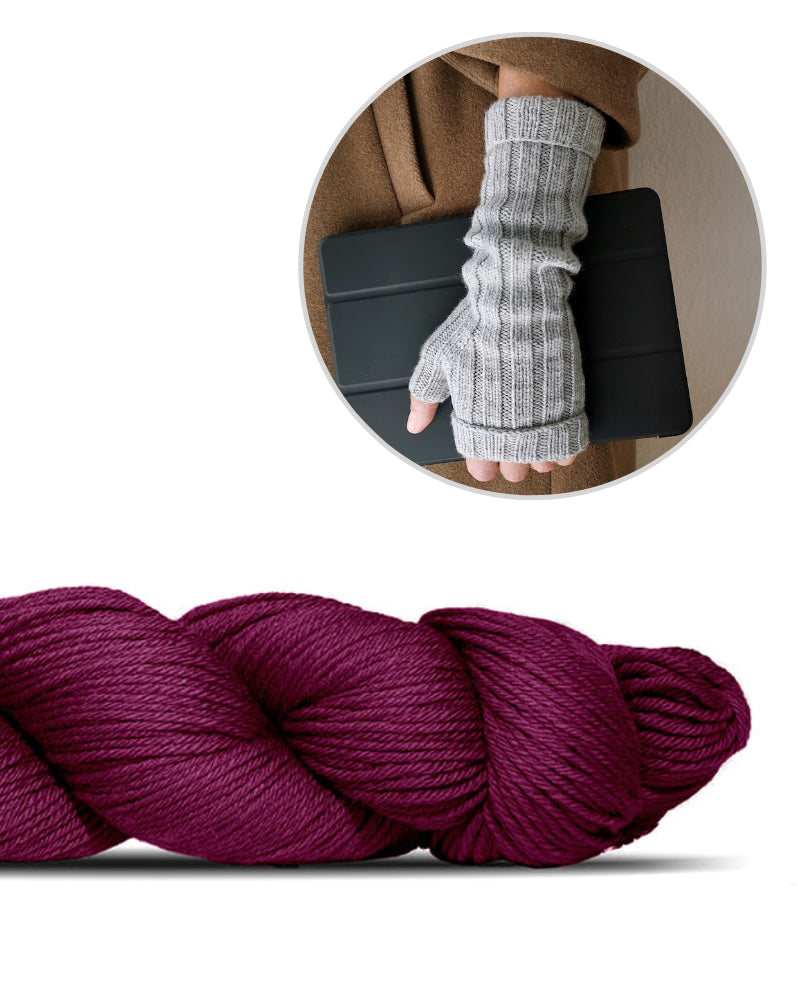 Nola Handstulpen - Merino | schlicht und schön aus Cheeky Merino Joy von Rosy Green Wool