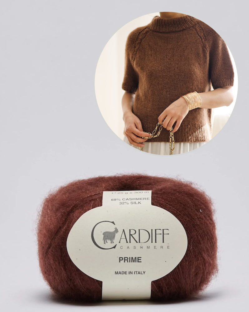 Olivia Slipover | avec de fines tresses en Prime de Cardiff Cashmere