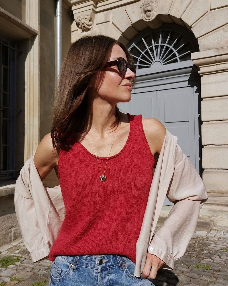 Gisèle Top | simple summer top made from Nepal by Pascuali