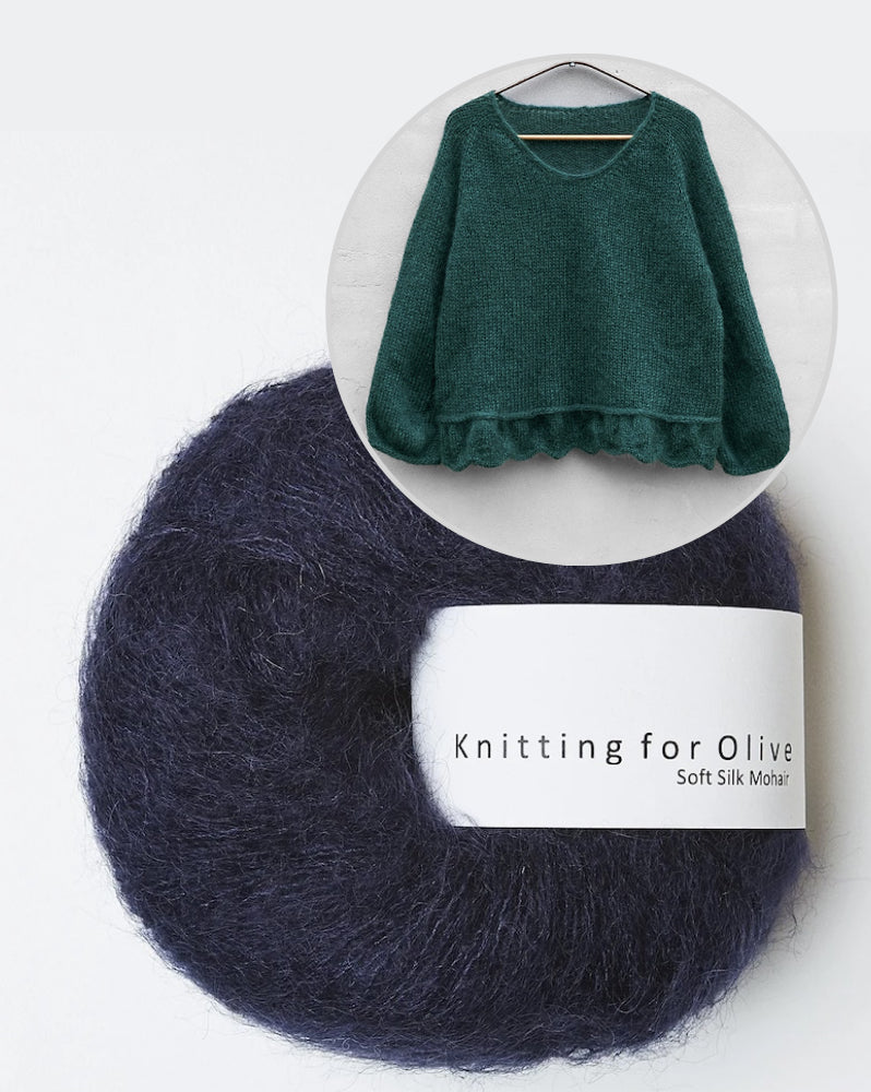Poppy Sweater | verspielt und weich aus Soft Silk Mohair von Knitting for Olive