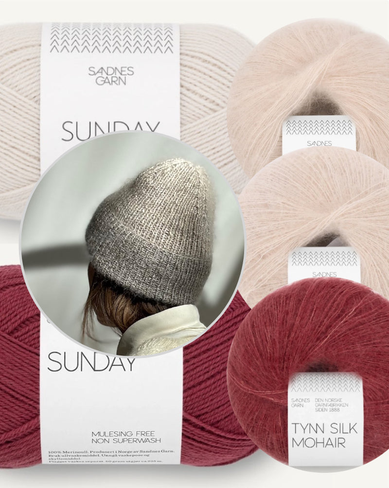 Remain Loop Beanie | fantastische Melnage Effekte mit Sunday und Tynn Silk Mohair von Sandnes Garn