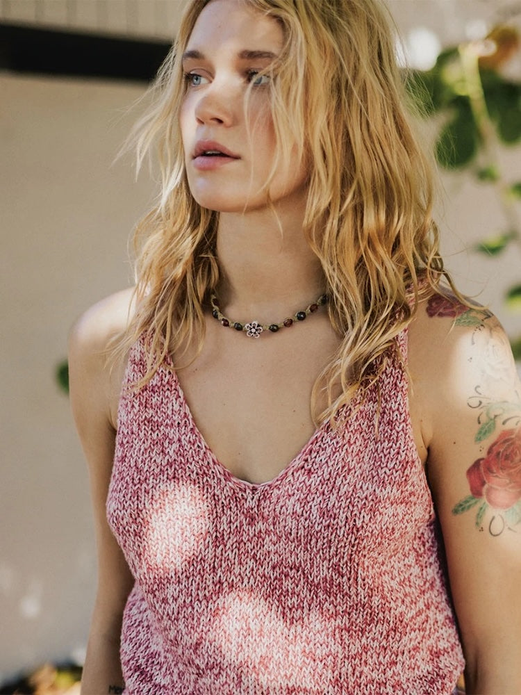 Coral Top | simple and quick made from three strands of Tynn Line by Sandnes Garn
