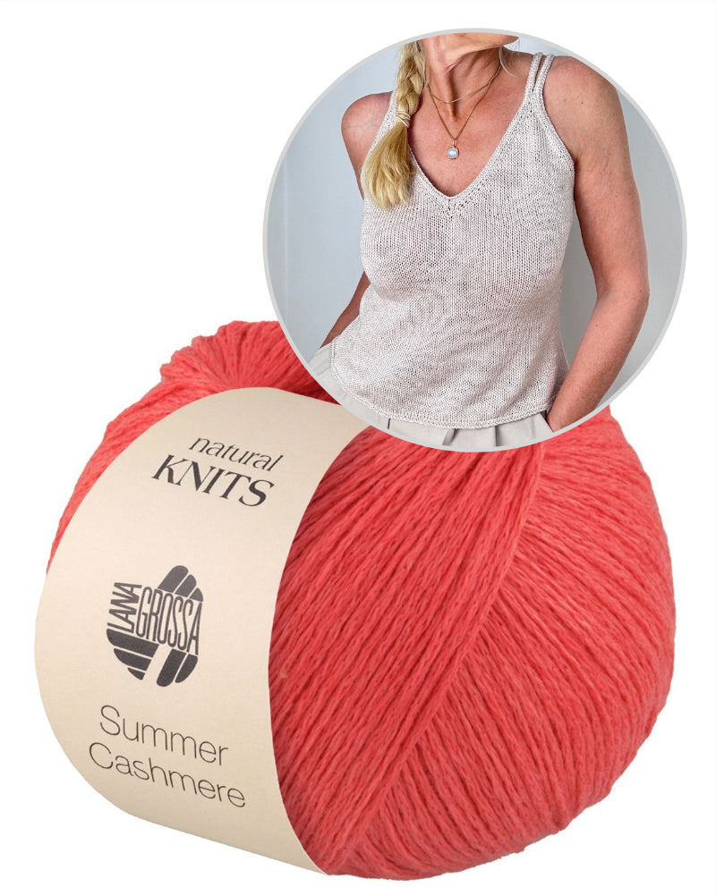 Tagliatelle Top | zartes Trägertop aus Summer Cashmere von Lana Grossa