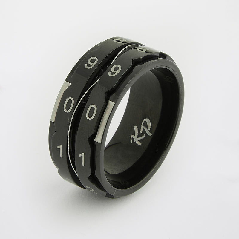 KnitPro ReihenzÀhler Ring schwarz 1