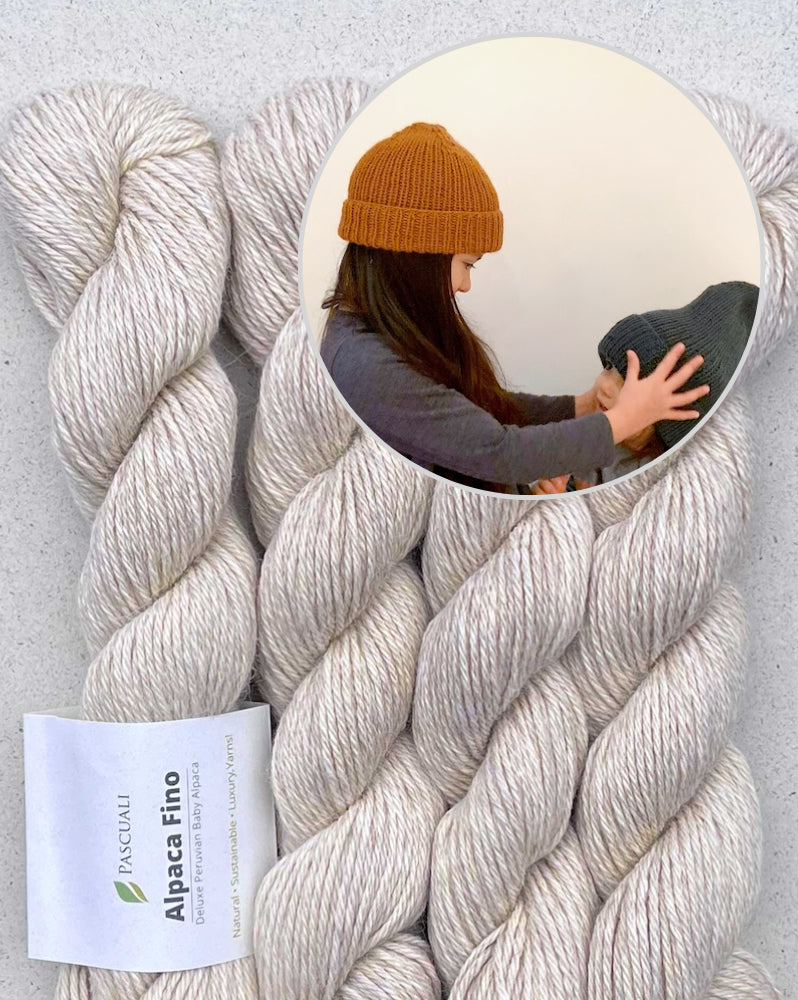 0815 Mütze | mit Gratisanleitung aus Alpaca Fino von Pascuali