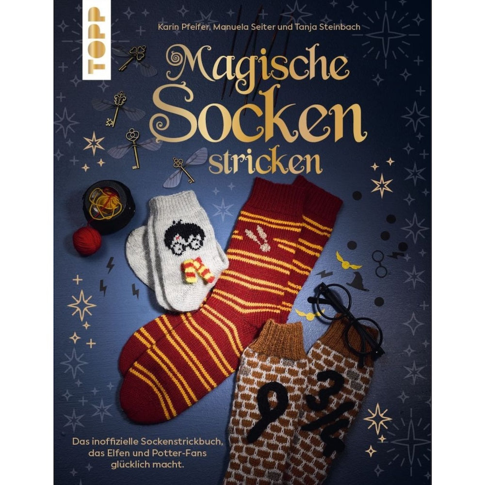 Tricoter des chaussettes magiques | pour les fans de Potter et les elfes, tailles 22/23 à 48/49