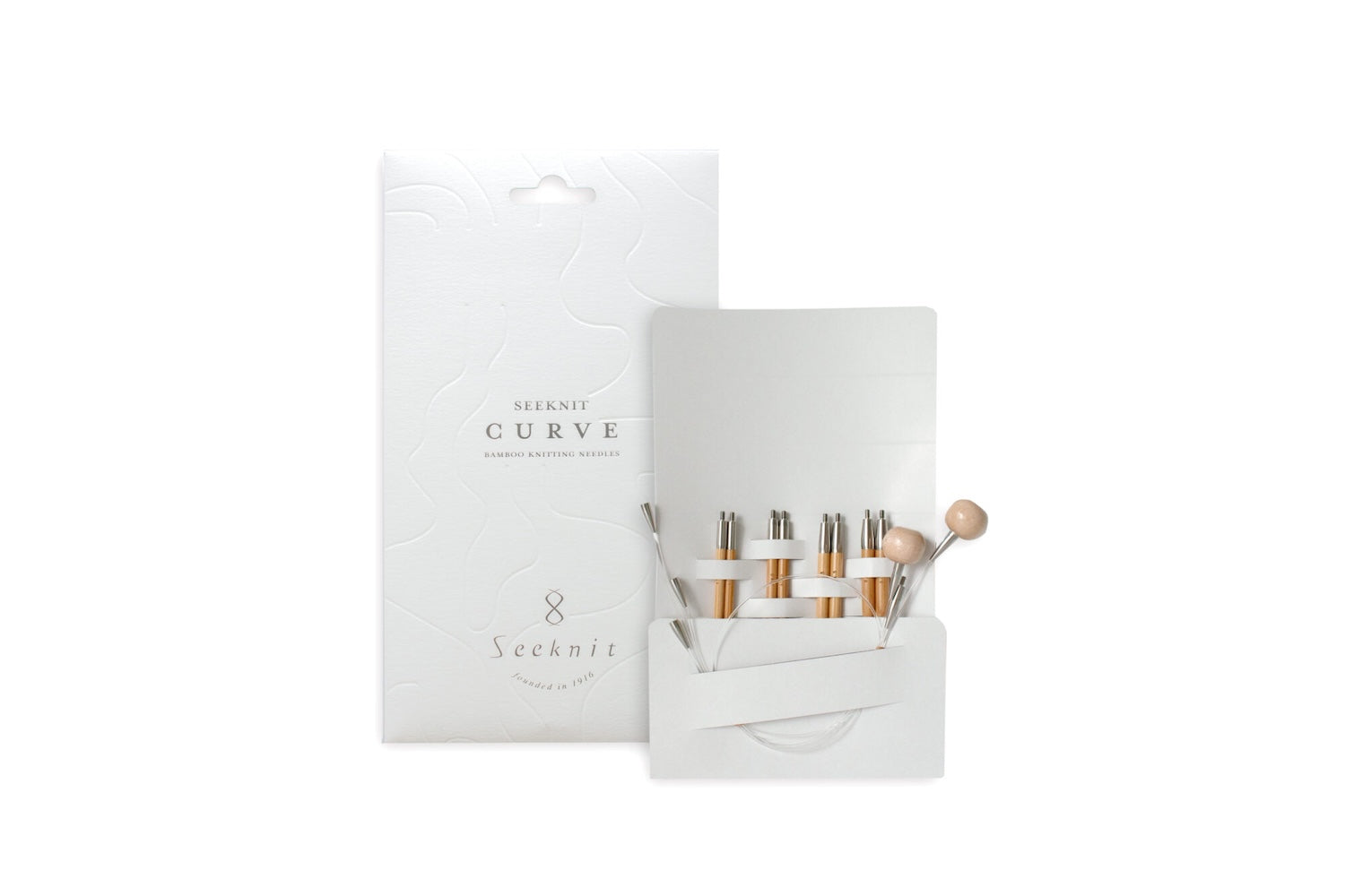 Set d'aiguilles courbes Koshitsu - longueur 6 cm, pointes semi-épaisses - 3,5 à 5,0 mm, 4 tailles