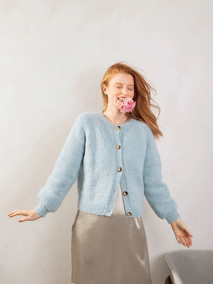 Veste Weekend | douce et légère en Kos et Tynn Silk Mohair de Sandnes Garn