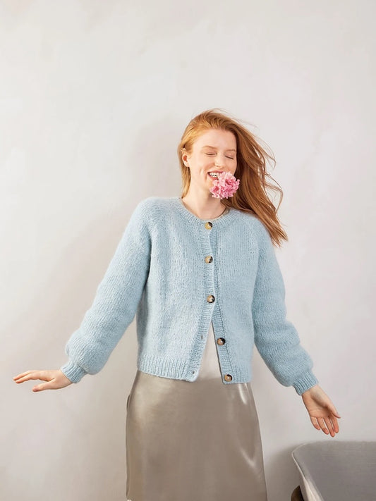 Veste Weekend | douce et légère en Kos et Tynn Silk Mohair de Sandnes Garn