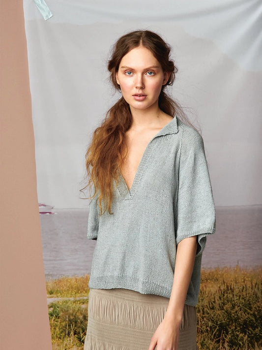 Tisane de camomille | coupe décontractée oversize en Tynn Line de Sandnes Garn