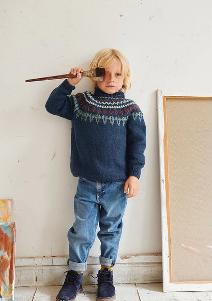 Childhood Sweater | Norwegian pattern with Smart by Sandnes Garn