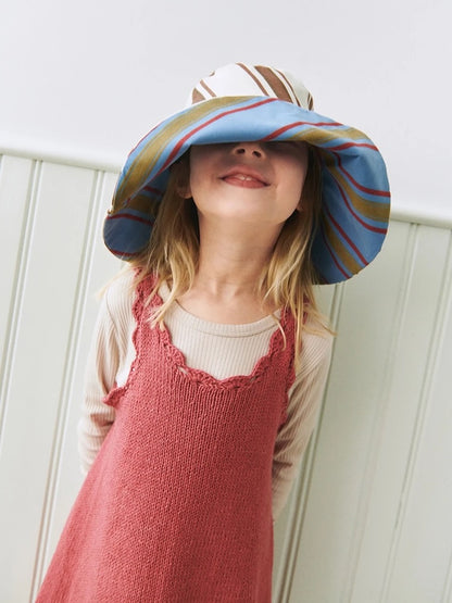 Roselyn Dress Kids | romantic crochet ruffles made from Line by Sandnes Garn