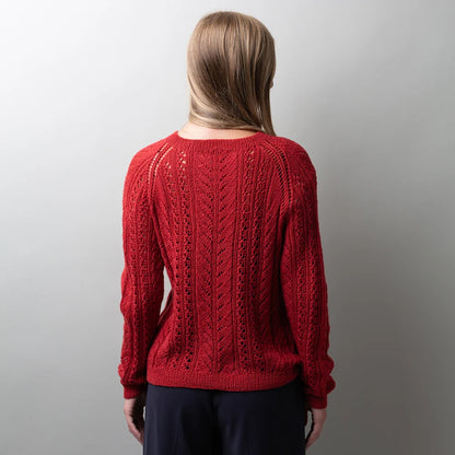 Lace Flow Sweater | délicat motif torsadé en laine mérinos baby de Pascuali