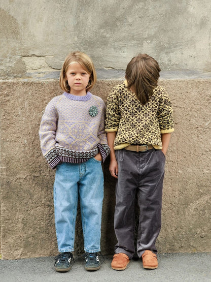 Rose Kids | herkkä norjalaiskuvio Sandnes Garnin Alpakka Ull -langasta