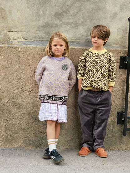 Rose Kids | herkkä norjalaiskuvio Sandnes Garnin Alpakka Ull -langasta