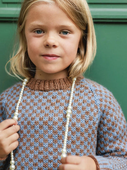Eilif Kids | fint ternet mønster i alpakauld fra Sandnes Garn