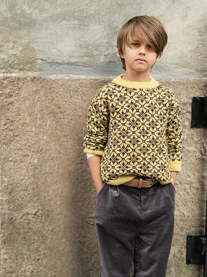 Astra Kids | fantastisk norsk sweater af superblødt Babyull Lanett fra Sandnes Garn