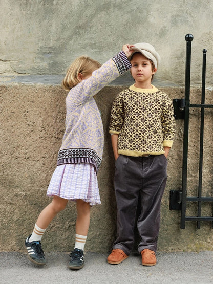 Astra Kids | fantastisk norsk sweater af superblødt Babyull Lanett fra Sandnes Garn