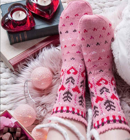 Chaussettes douillettes et moufles chaudes