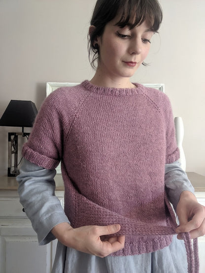 Koszula Closca | z detalem kokardki z polaru Bluefaced Leicester DK od West Yorkshire Spinners