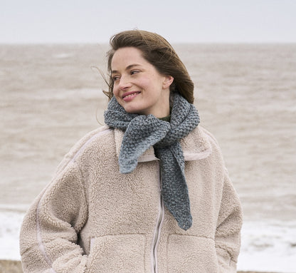 Hazel Scarf | varmt tørklæde i Sheepsoft Fibreknit fra Bramble & Fleece