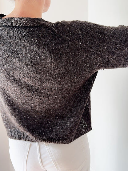 Hanuma Chemise Col V | col en V flatteur en Pure Soie de Knitting for Olive