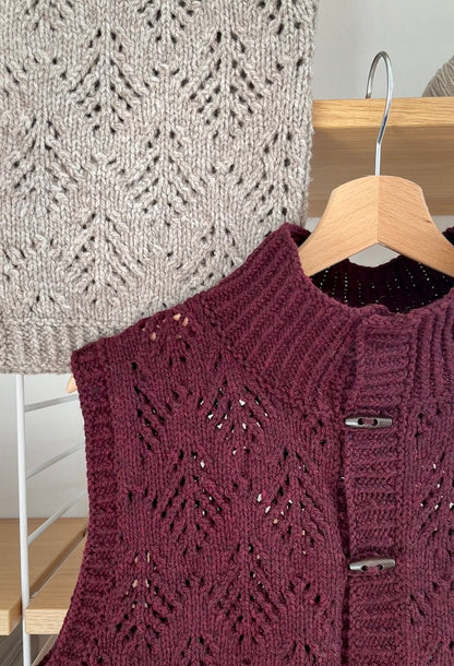Cosy Hey Ho Vest | Winter pattern made from Heavy Merino by Knitting for Olive