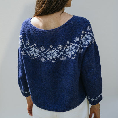 Maglione n. 74 | motivo classico e delicato in Le Petit Lambswool di Biches & Buches