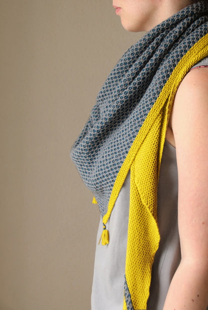Helgoland Tuch | feines Muster aus Cheeky Merino Joy von Rosy Green Wool