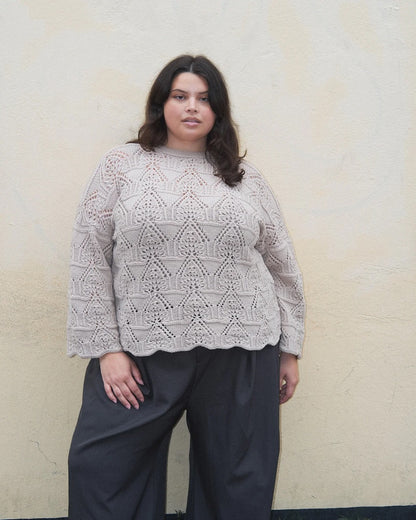 Madeleine Sweater | motif romantique en dentelle de mérinos
