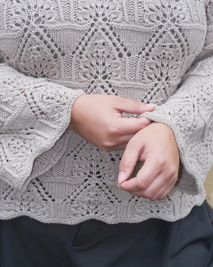 Madeleine Sweater | motif romantique en dentelle de mérinos
