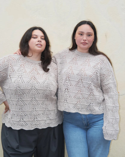 Madeleine Sweater | motif romantique en dentelle de mérinos