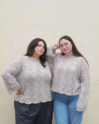 Madeleine Sweater | motif romantique en dentelle de mérinos