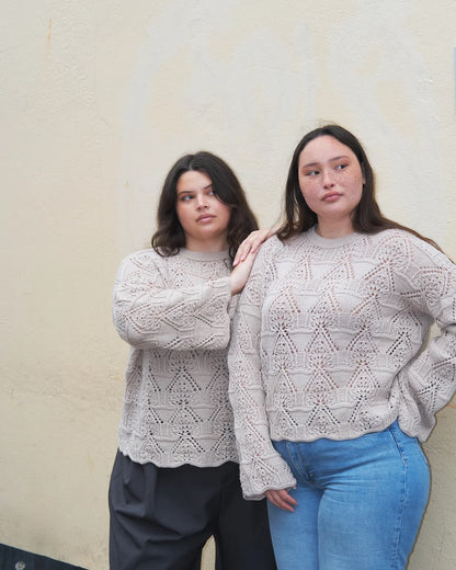 Madeleine Sweater | motif romantique en dentelle de mérinos