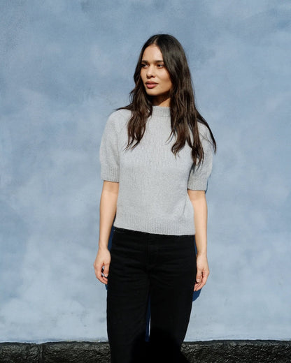 Carlie Tee | Basic Shirt aus Merino und Soft Silk Mohair von Knitting for Olive