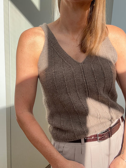 Flow Loop Top | delicate stripes made from Classic Cashmere by Cardiff