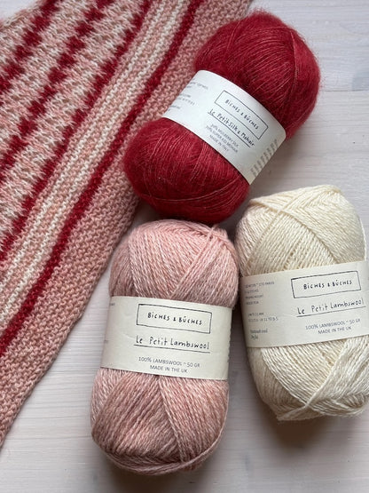 Isla Shawl Winter Edition | delicately fluffy made from Le Petit Lambswool and Le Petit Silk & Mohair by Biches & Bûches