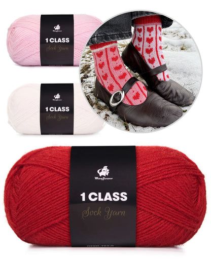 Chaussettes cœur adorables | à tomber sous le charme de 1ère qualité de Mayflower Denmark