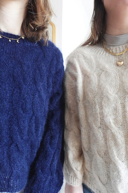 Louise Blouse von wemadewardrobe mit Soft Silk Mohair von Knitting for Olive 5